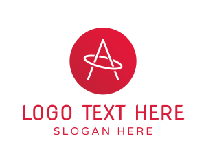 Letter - Gradient  Orbit Letter A logo design