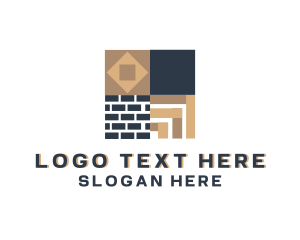 Hardware - Tile Brick Pattern Flooring logo design