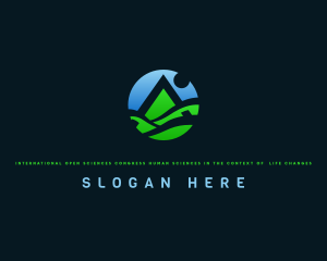 Produce - Field Mountain Letter A logo design