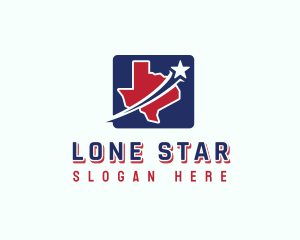 Texas Map Star logo design