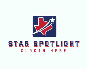 Texas Map Star logo design