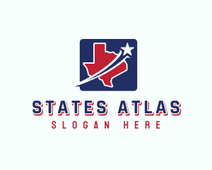Texas Map Star logo design