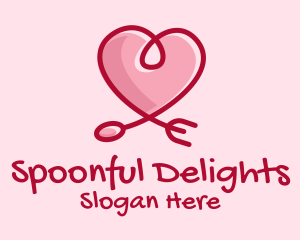 Romantic Heart Restaurant  logo design