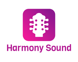 Acoustic - Guitar Tuner App logo design