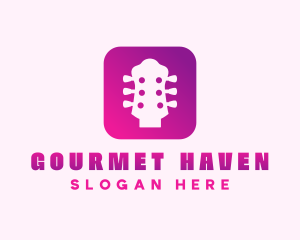 Guitar Tuner App logo design