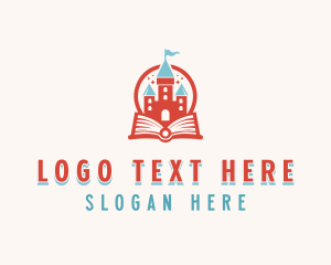 Educational - Storytelling Castle Book logo design