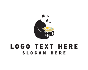 Stuffed Animal - Panda Tea Cafe logo design