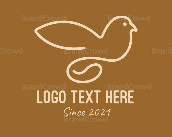 Coffee Bean Dove Logo