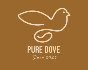 Coffee Bean Dove  logo design