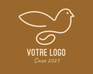 Espresso - Coffee Bean Dove logo design