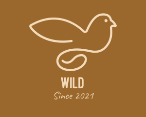 Cappuccino - Coffee Bean Dove logo design