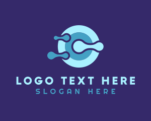 Online - Cyber Tech Letter C logo design