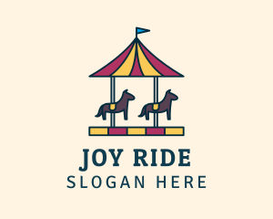 Ride - Horse Carousel Ride logo design