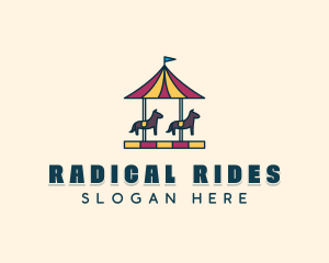 Horse Carousel Ride logo design