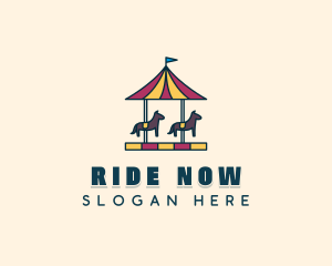 Horse Carousel Ride logo design