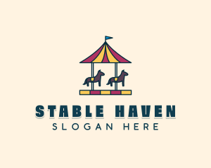 Horse Carousel Ride logo design