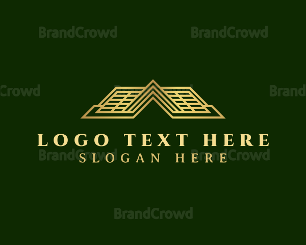 Luxury House Roofing Logo