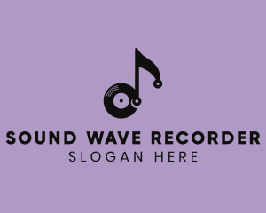 Recorder - Music Note Record logo design