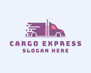 Express Transportation Truck logo design