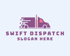 Dispatcher - Express Transportation Truck logo design