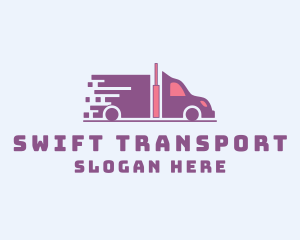 Express Transportation Truck logo design