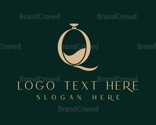 Elegant Perfume Letter Q Logo