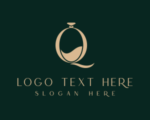 Aroma - Elegant Perfume Letter Q logo design
