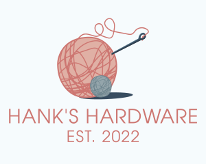 Hank - Love Yarn Ball logo design