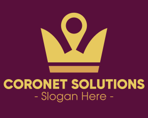 Coronet - Location King Crown logo design