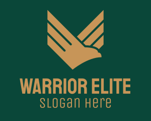 Military Eagle Badge logo design