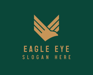 Military Eagle Badge logo design