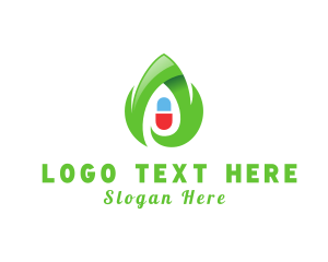 Pharmaceutic - Eco Capsule Medicine logo design