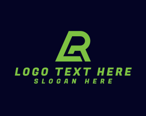 Garage - Professional Industrial Letter LR Company logo design