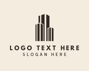Condominium - Urban Construction Building logo design