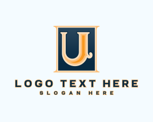 Letter U - Premium Bar Pub Letter U logo design