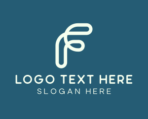Data - App Developer Letter F logo design