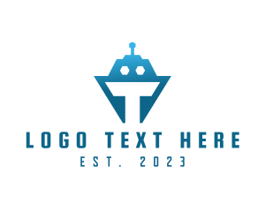 Droid - Tech Tank Robot logo design
