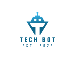 Tech Tank Robot logo design