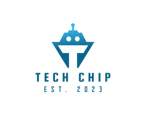 Tech Tank Robot logo design