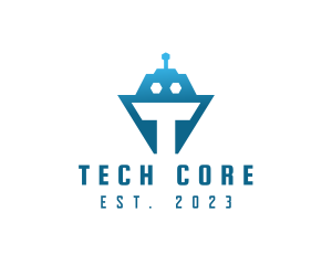 Tech Tank Robot logo design