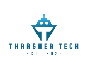 Tech Tank Robot logo design