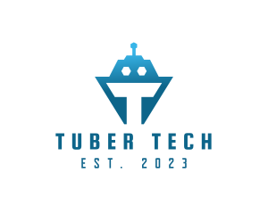 Tech Tank Robot logo design