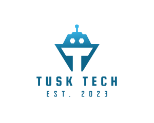 Tech Tank Robot logo design