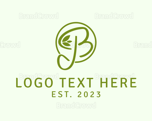 Natural Organic Business Logo