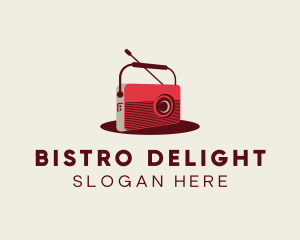 Retro Radio Broadcast logo design