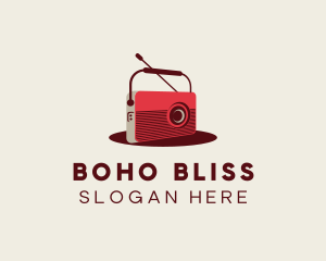 Retro Radio Broadcast logo design