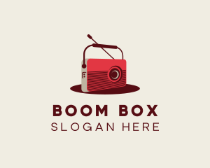 Retro Radio Broadcast logo design