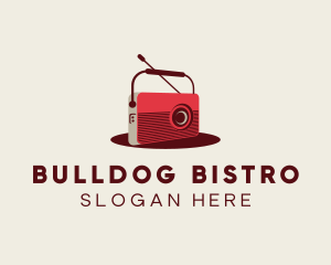 Retro Radio Broadcast logo design