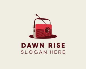 Retro Radio Broadcast logo design