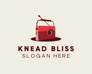 Retro Radio Broadcast logo design